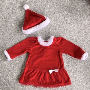 First Moments Santa Christmas Dress - Size 9 months